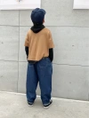 2022 Autumn and winter Boys' and Girls' Baby Japanese-style Harem jeans, children's loose silhouette, soft washable denim Item Picture